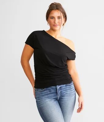 Daytrip Asymmetrical Off The Shoulder Top
