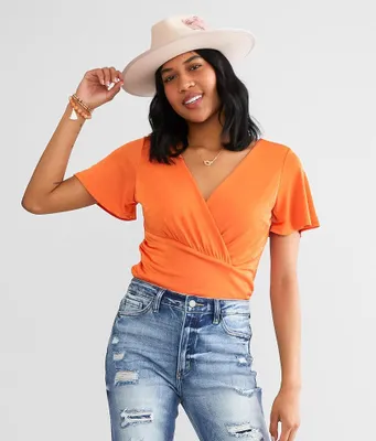 Willow & Root Sheen Surplice Bodysuit