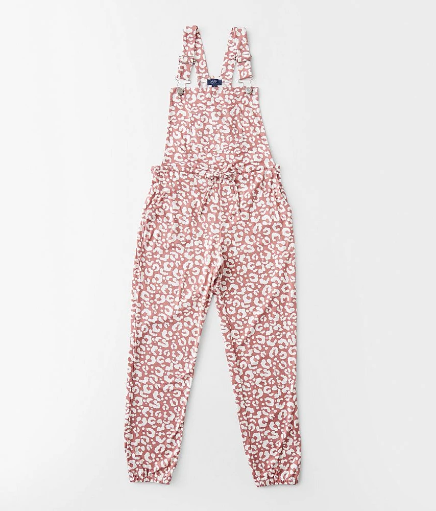 Girls - Leopard Print Overalls