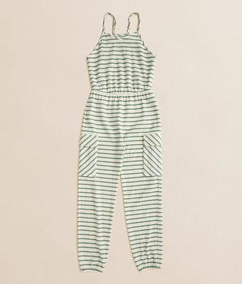 Girls - BKE Striped Cargo Jumpsuit