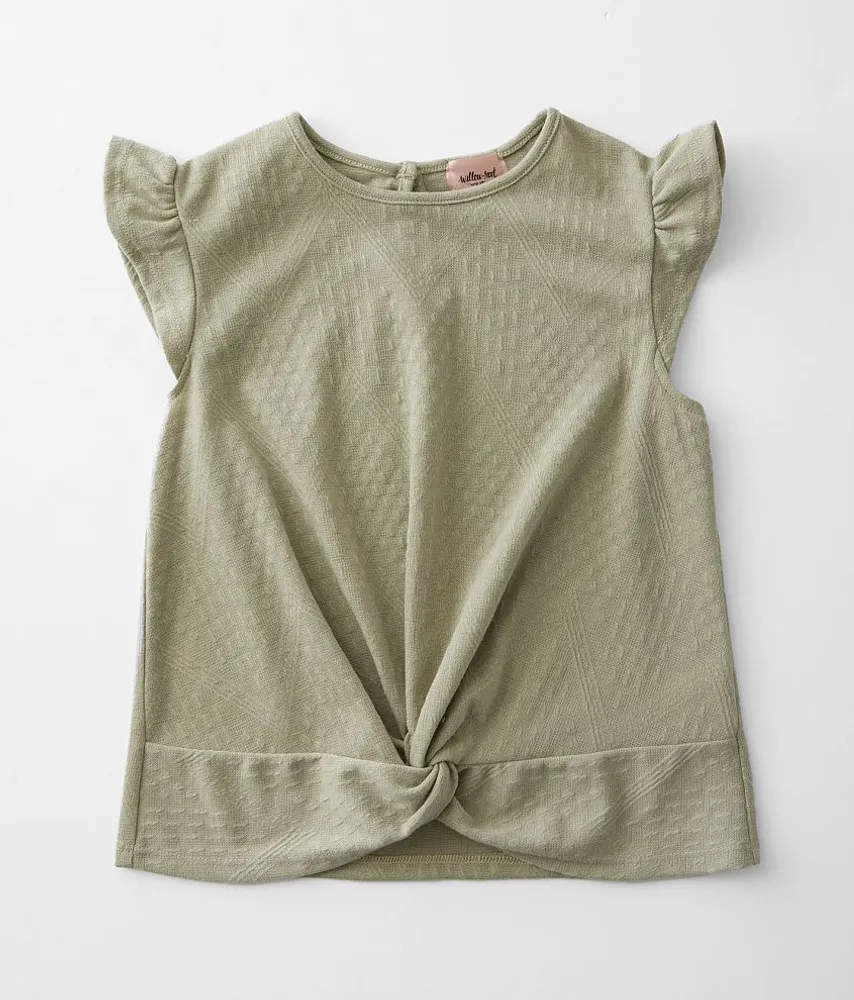 Girls - Flutter Sleeve Top