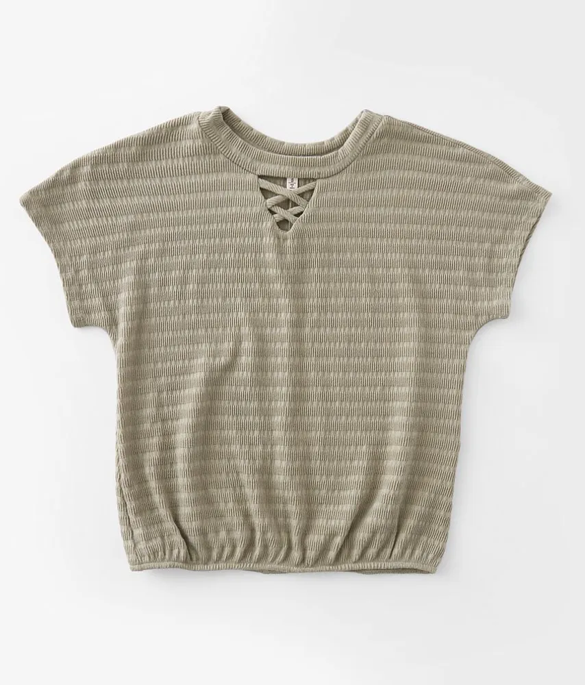 Girls - Strappy Ribbed Top