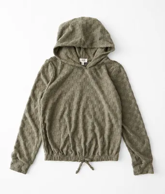 Girls - BKE Brushed Checker Hoodie