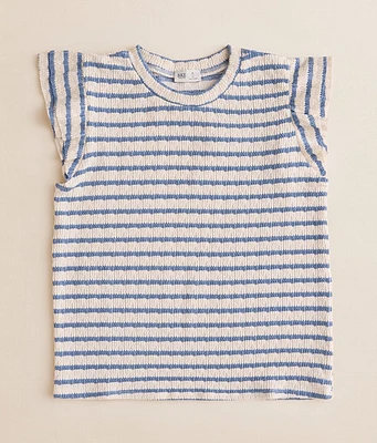 Girls - BKE Striped Flutter Top