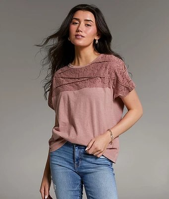 BKE Floral Lace Top