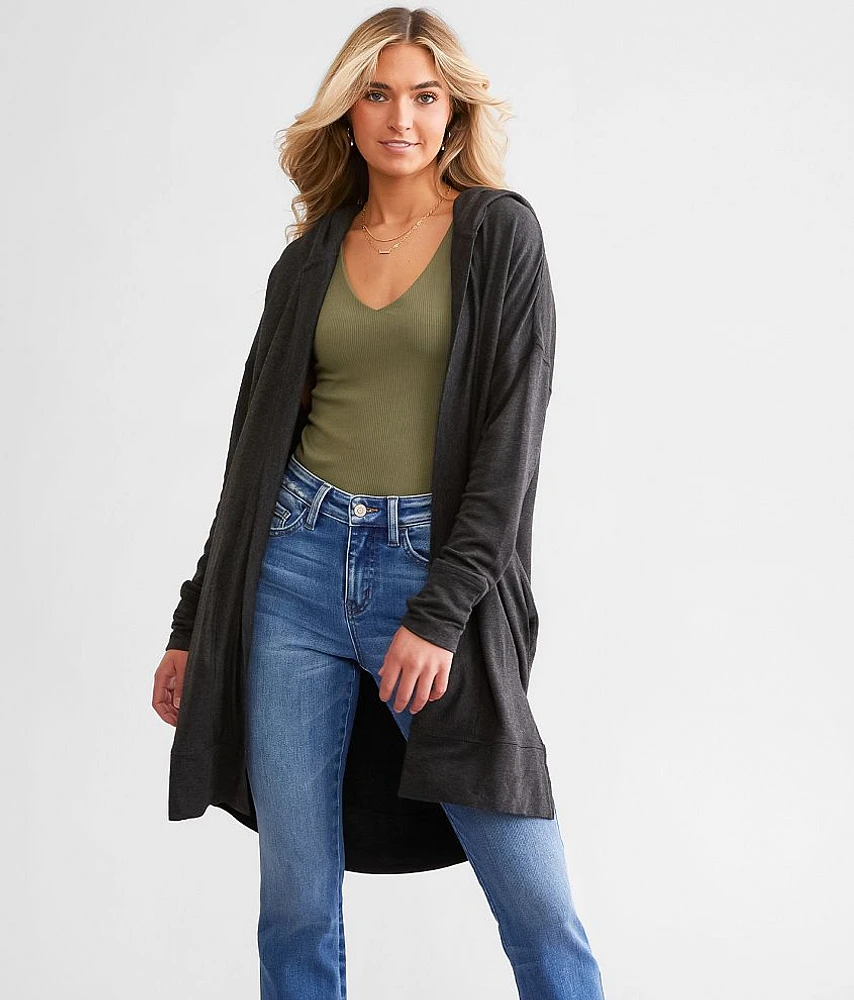 Longline Hooded Cardigan