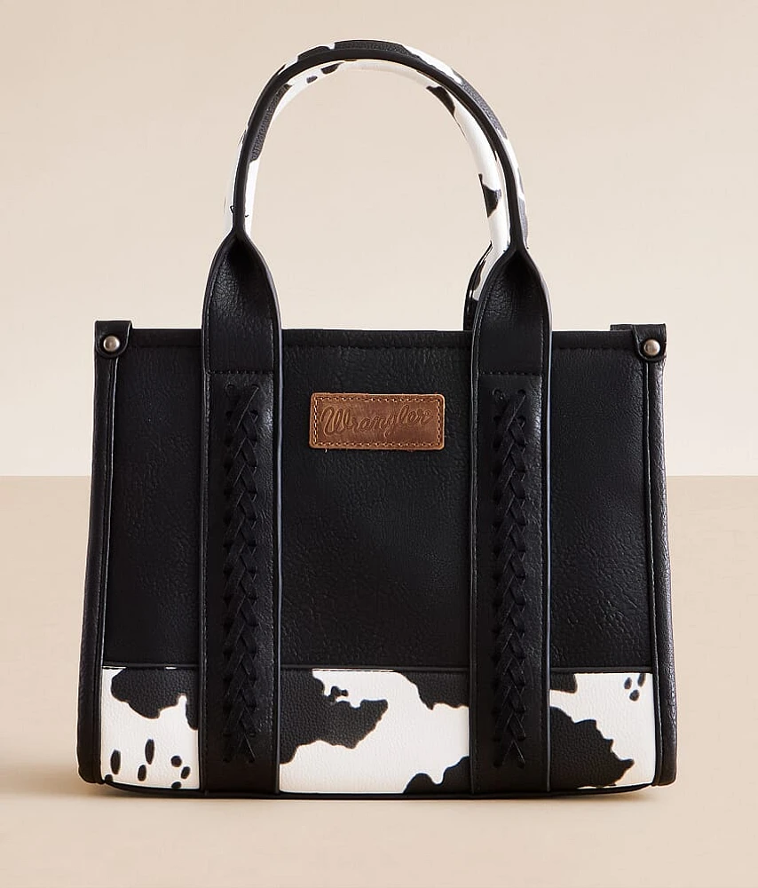 Cow Print Structured Tote