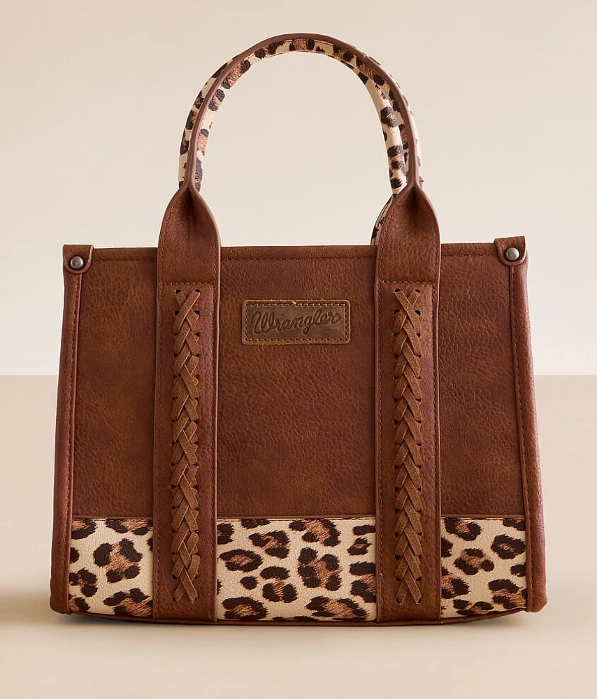 Leopard Print Structured Tote