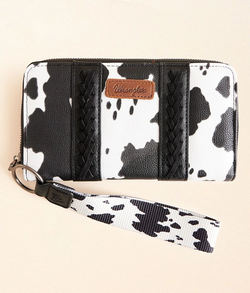 Cow Print Wristlet Wallet