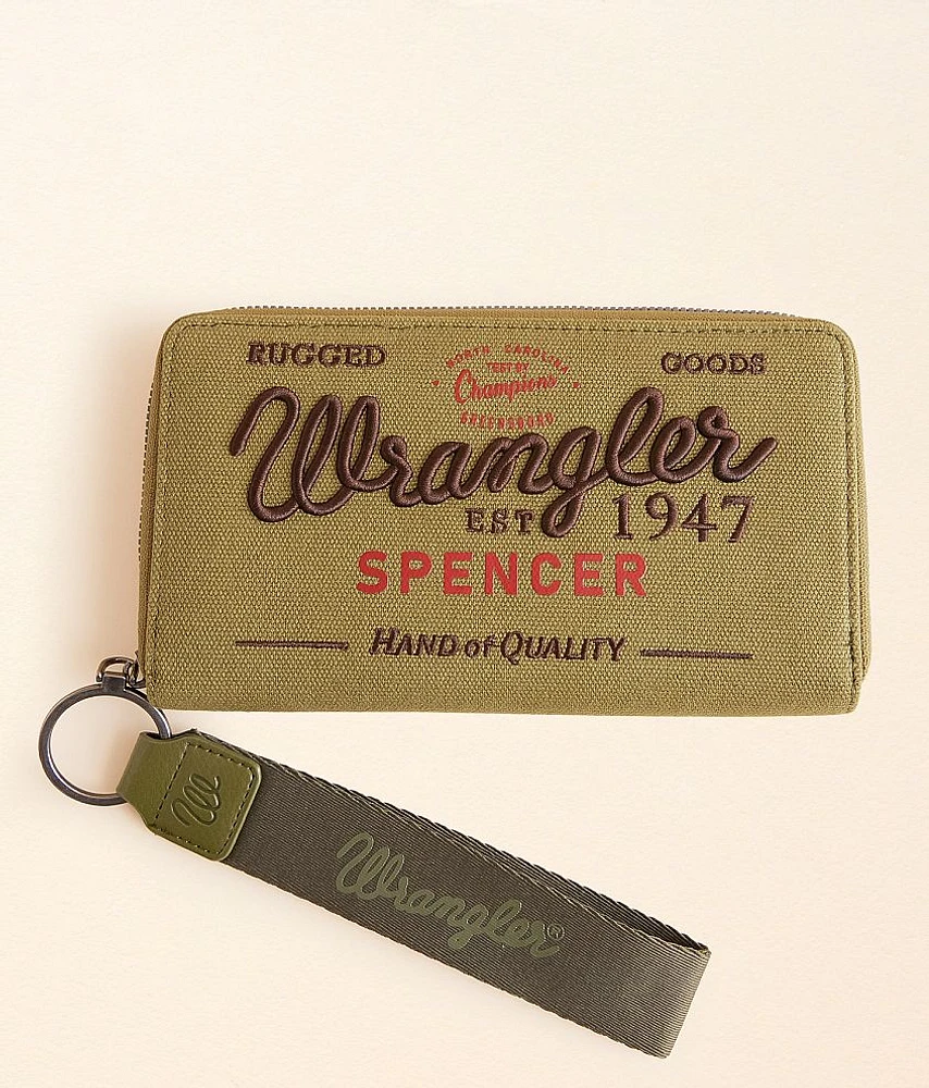 Spencer Canvas Wristlet Wallet
