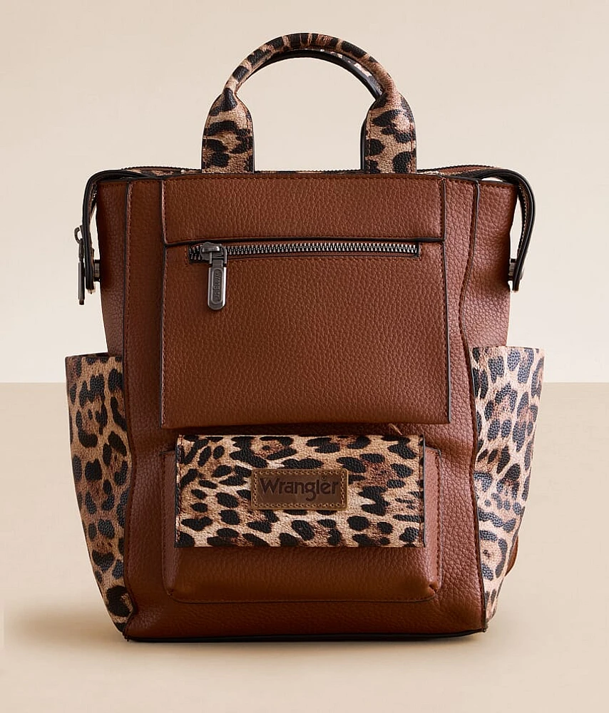 Wrangler Pieced Leopard Backpack