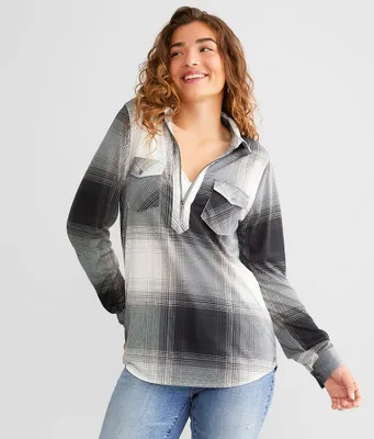 Modish Rebel Half Zip Shirt