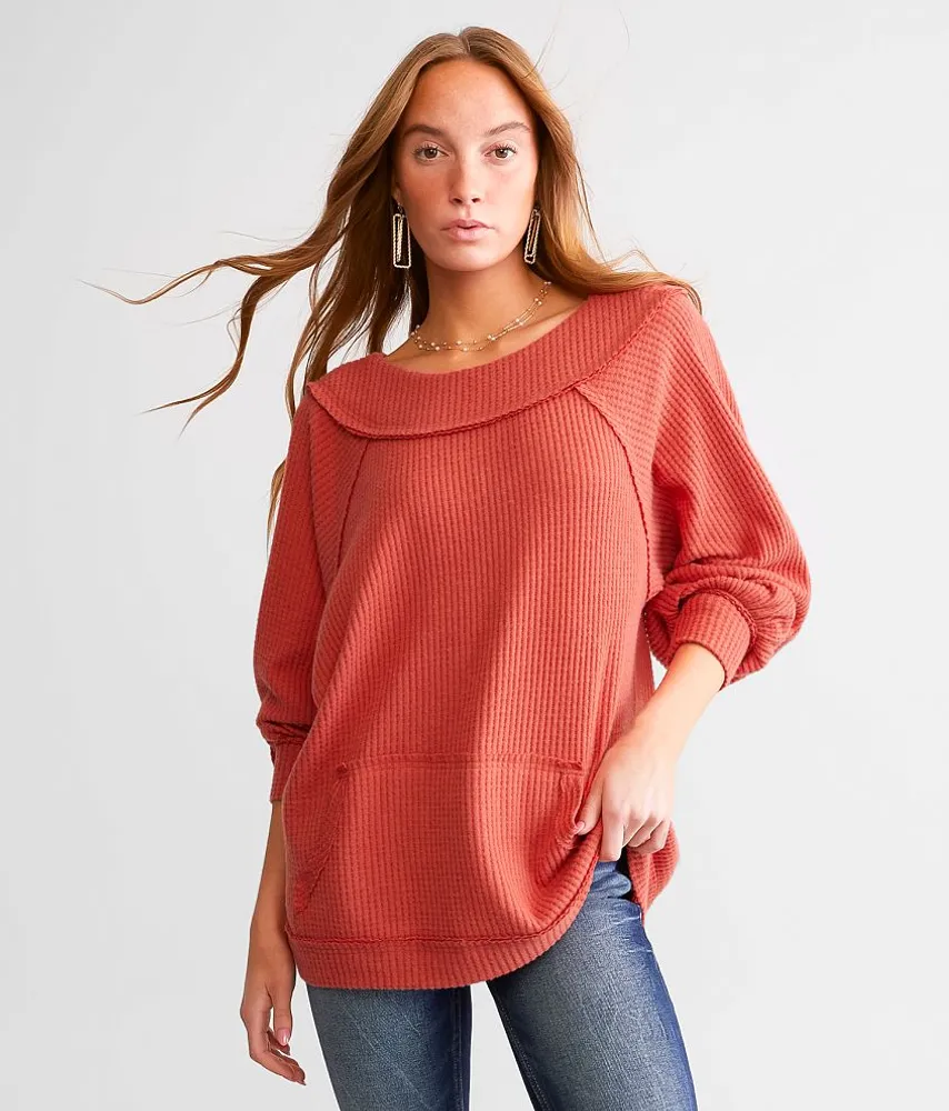 Waffle Knit Top
