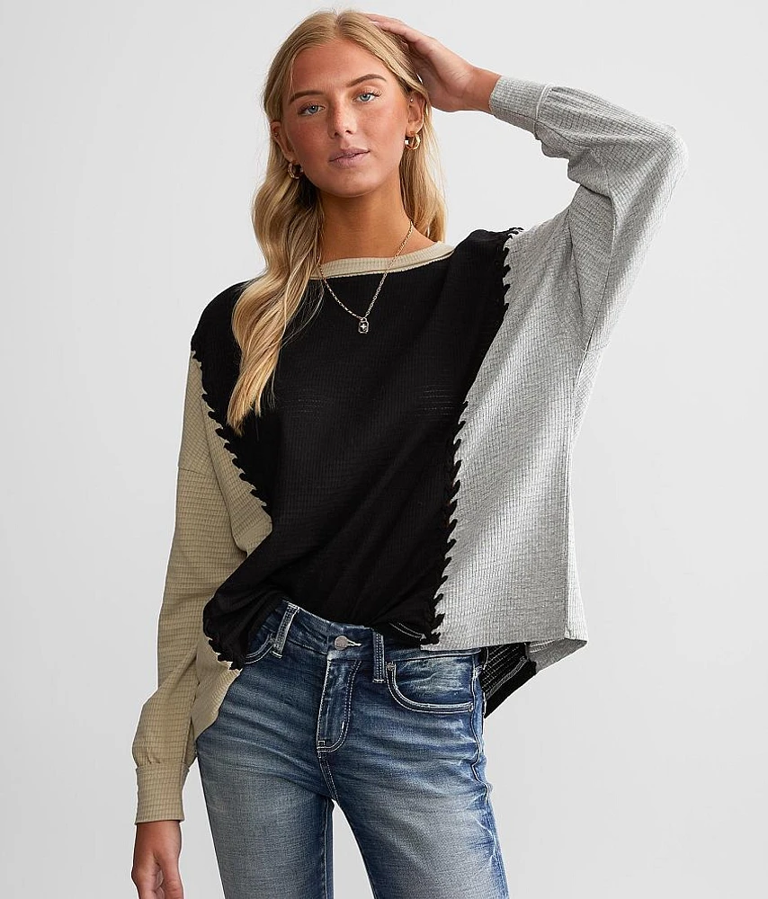 Braided Knit Top