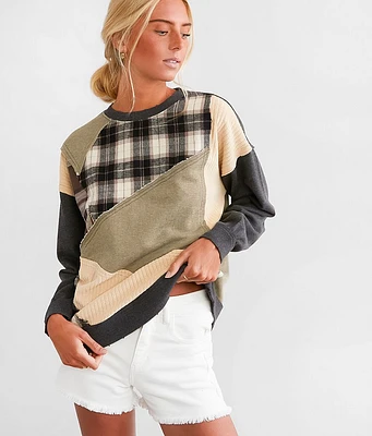 BKE Mixed Plaid Pullover