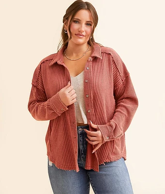BKE Pieced Shacket