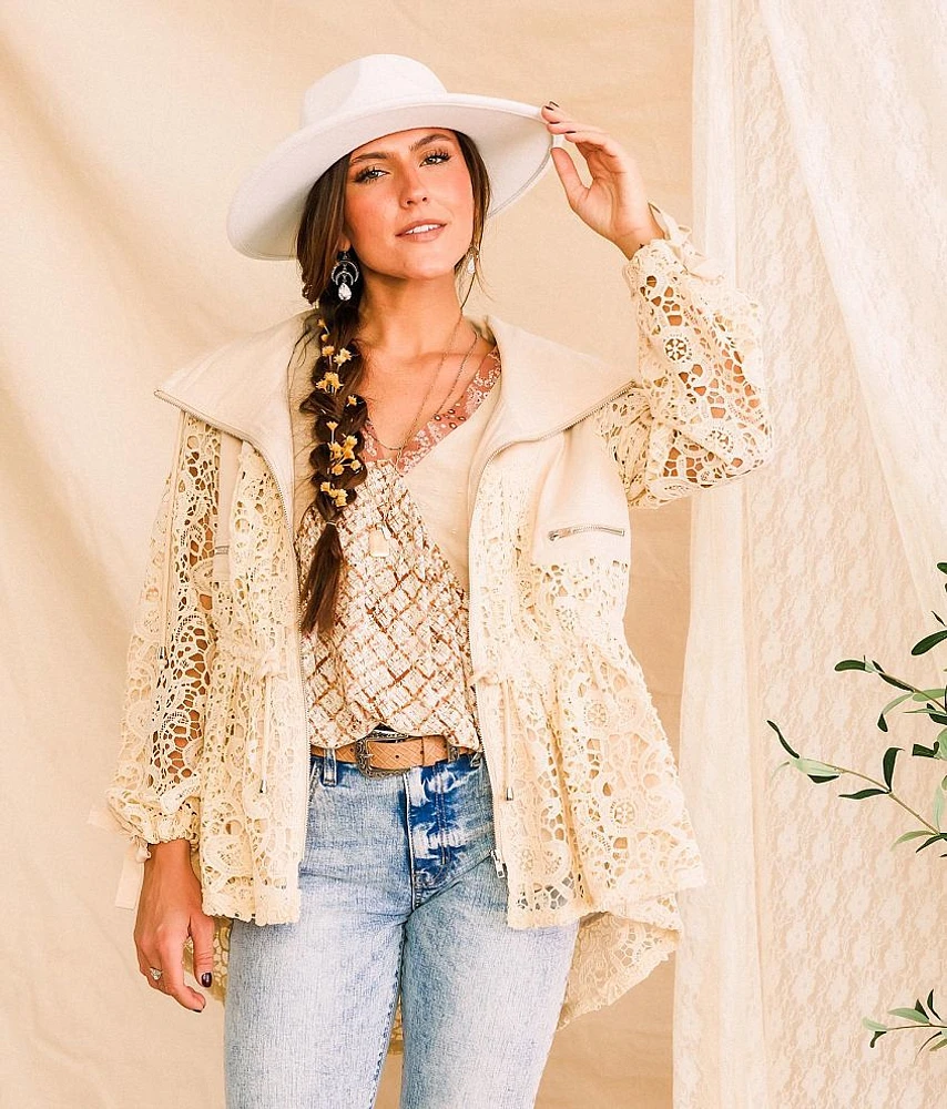 Pieced Crochet Jacket