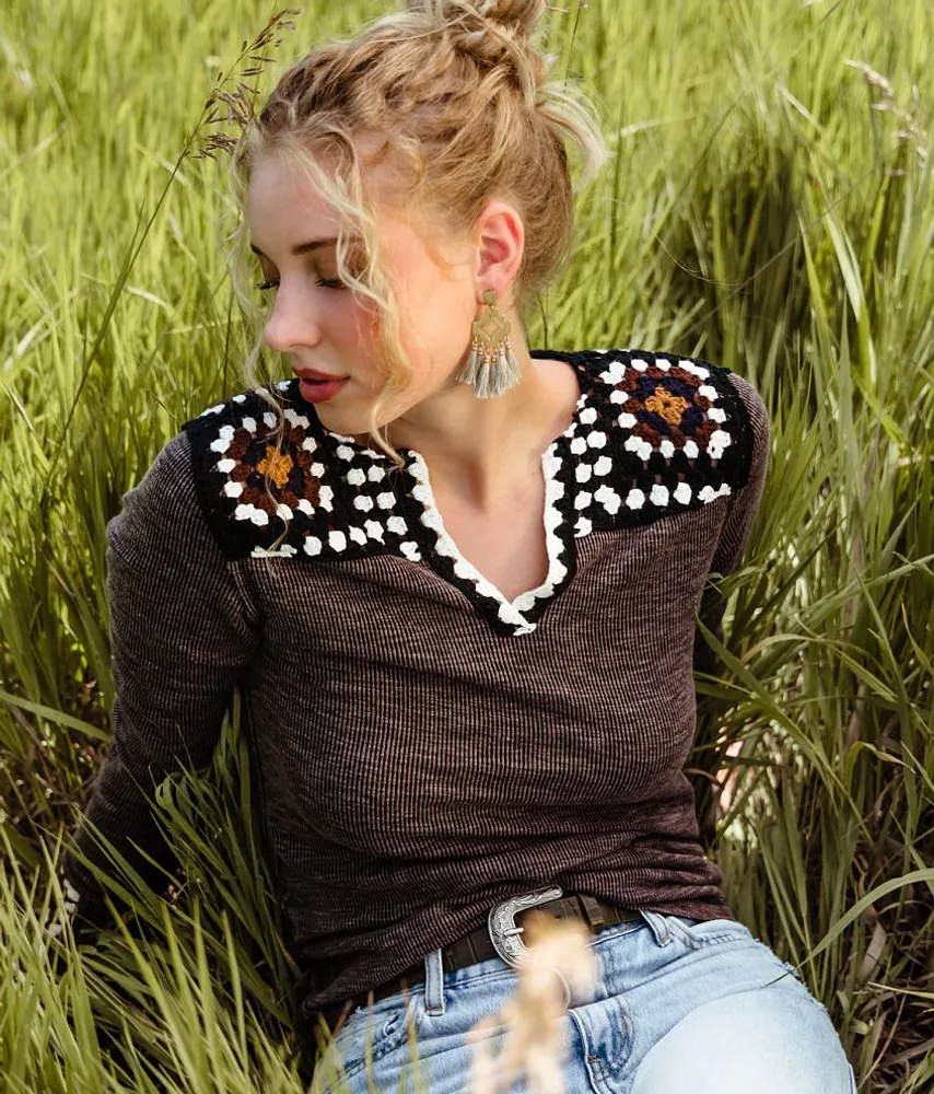 Pieced Crochet Top