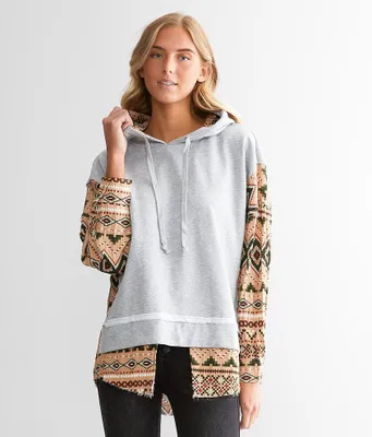Gilded Intent Pieced Aztec Hoodie
