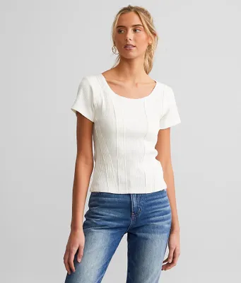 Gilded Intent Ribbed Top