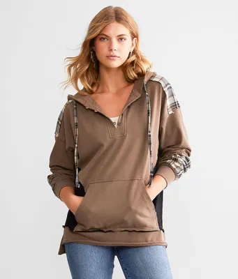 BKE Hooded Henley Sweatshirt