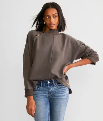 BKE Asymmetrical Quarter Zip Pullover