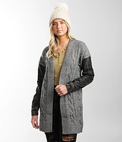 mystree Cable Knit Cardigan Sweater