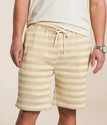 Fried Waters Crochet Striped Short