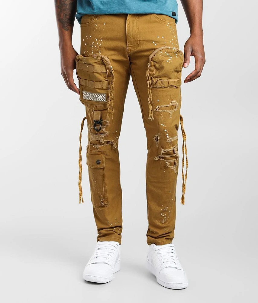 Wheat Cargo Taper Stretch Jean