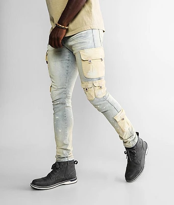 Smoke Rise Cargo Taper Stretch Jean