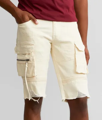Smoke Rise Cargo Denim Stretch Short