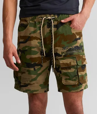 Smoke Rise Camo Cargo Stretch Short