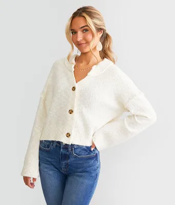 Willow & Root Marled Cardigan Sweater