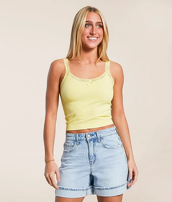 Freshwear Lace Trim Tank Top