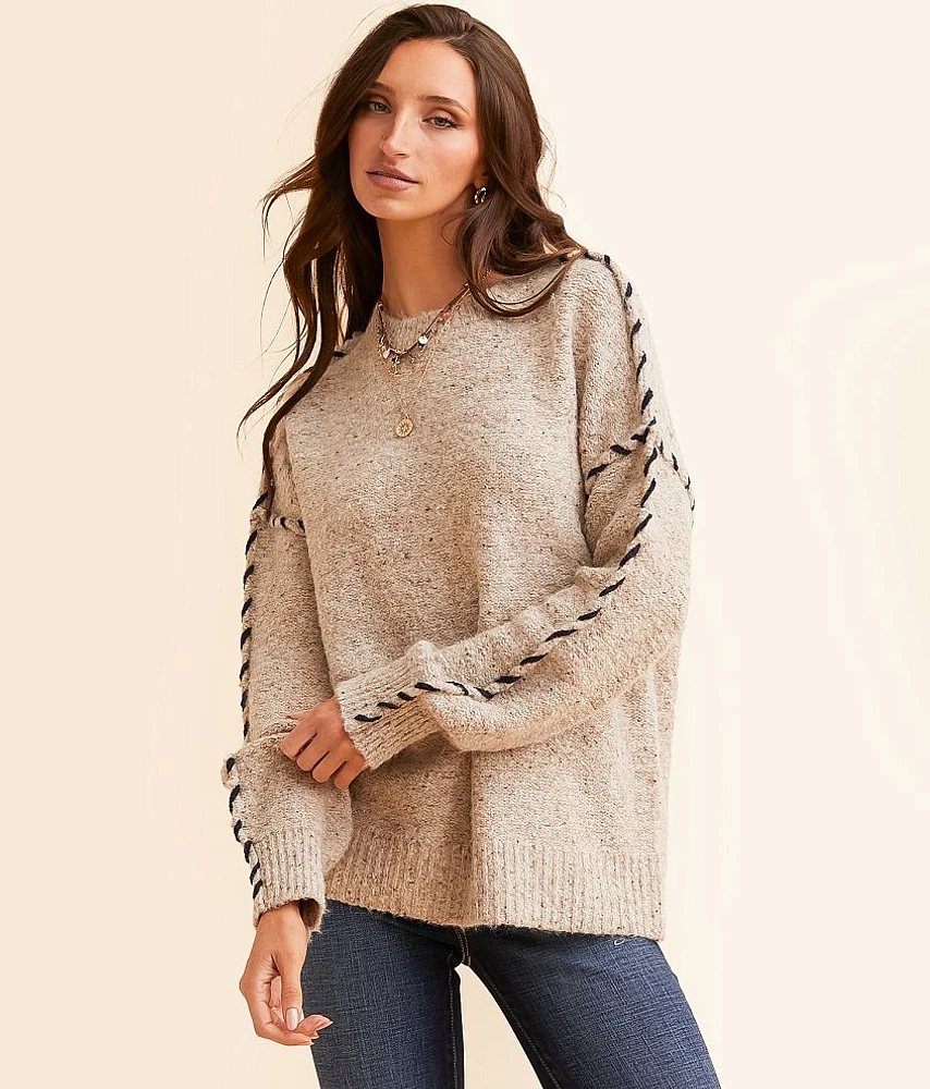 Whipstitch Oversized Sweater