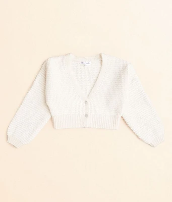 Girls - adyson parker Eyelash Cropped Cardigan Sweater