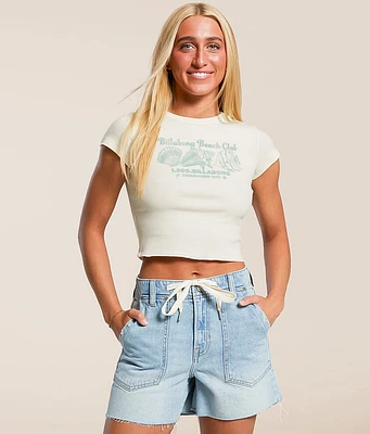 Billabong Beach Club Cropped Baby T-Shirt