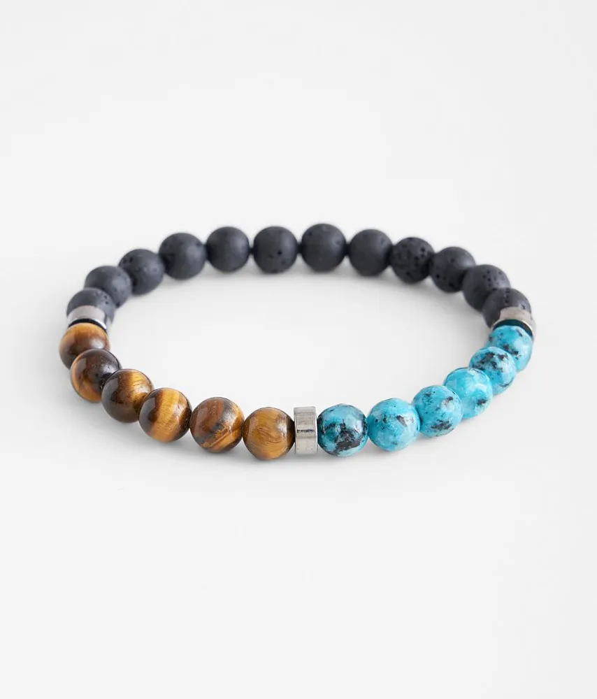 Black & Turquoise Beaded Bracelet