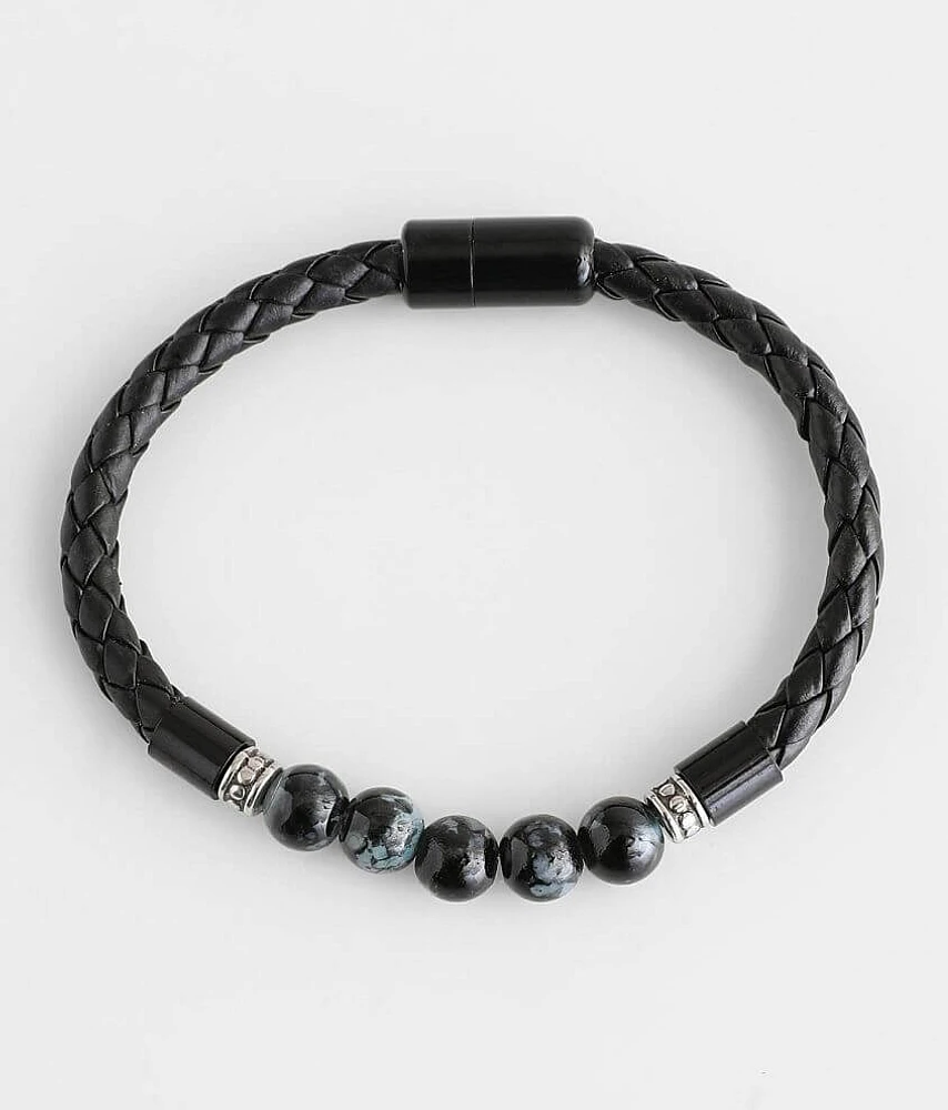 Braided Lava Rock Bracelet