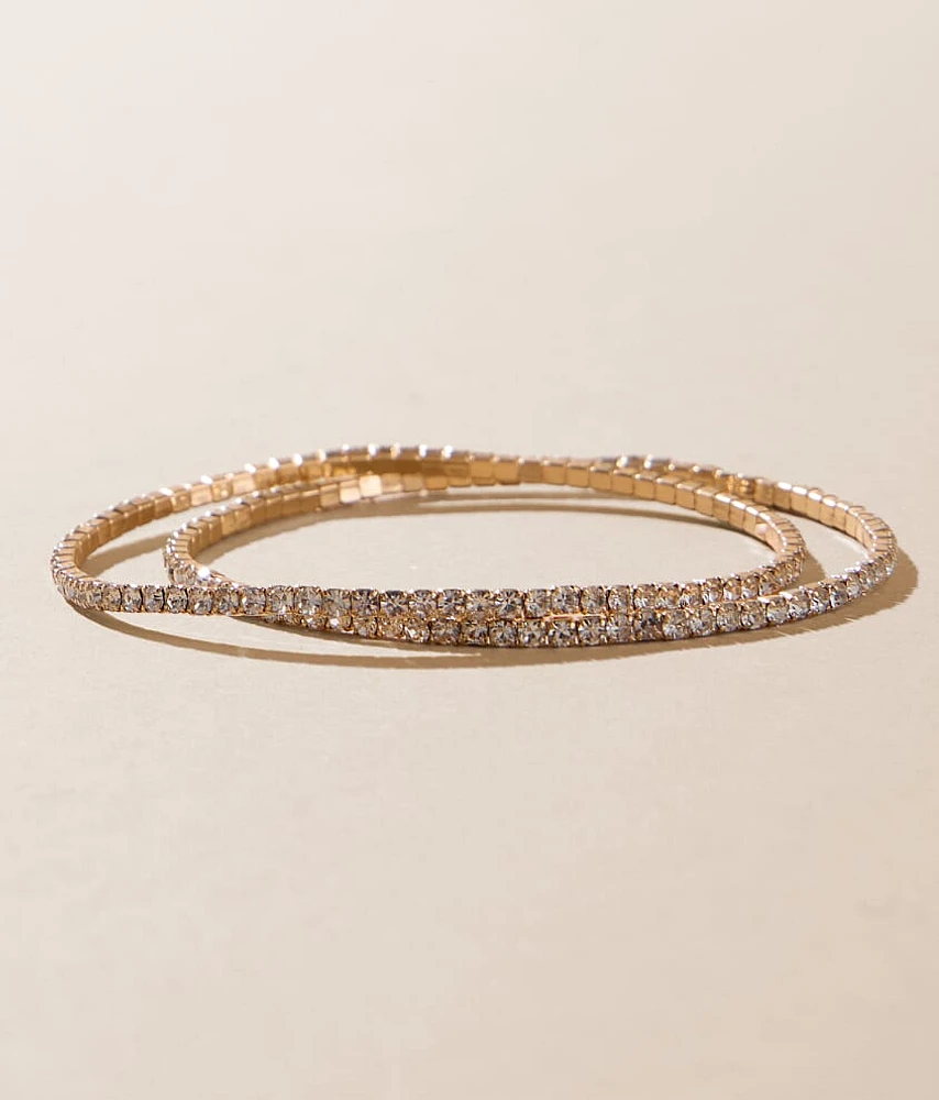 2 Pack Bling Bracelet Set