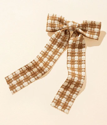boutique by BKE Plaid Bow Barrette