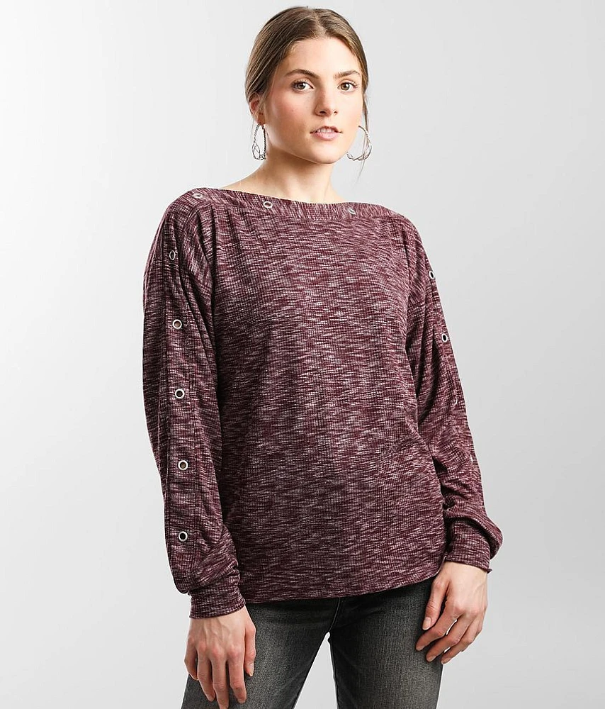 Marled Dolman Top