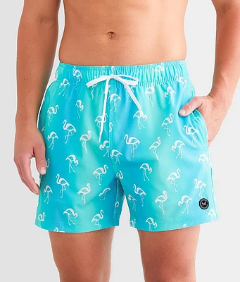 Maven Co-op Flamingo Stretch Swim Trunks