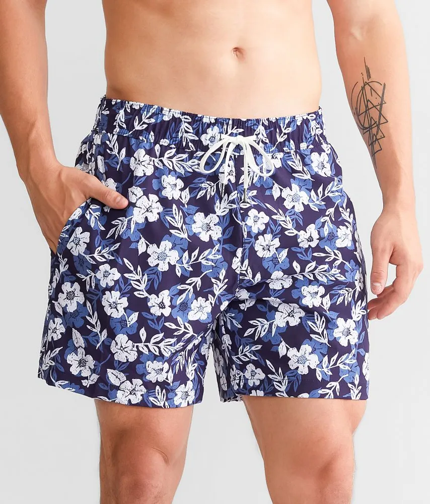 Hibiscus Stretch Swim Trunks