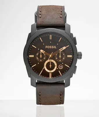 Fossil Machine Leather Watch