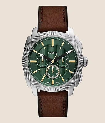 Fossil Machine Chronograph Leather Watch