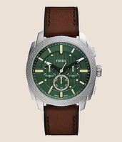 Fossil Machine Chronograph Leather Watch