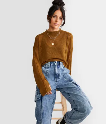 Gilded Intent Boxy Cropped Sweater