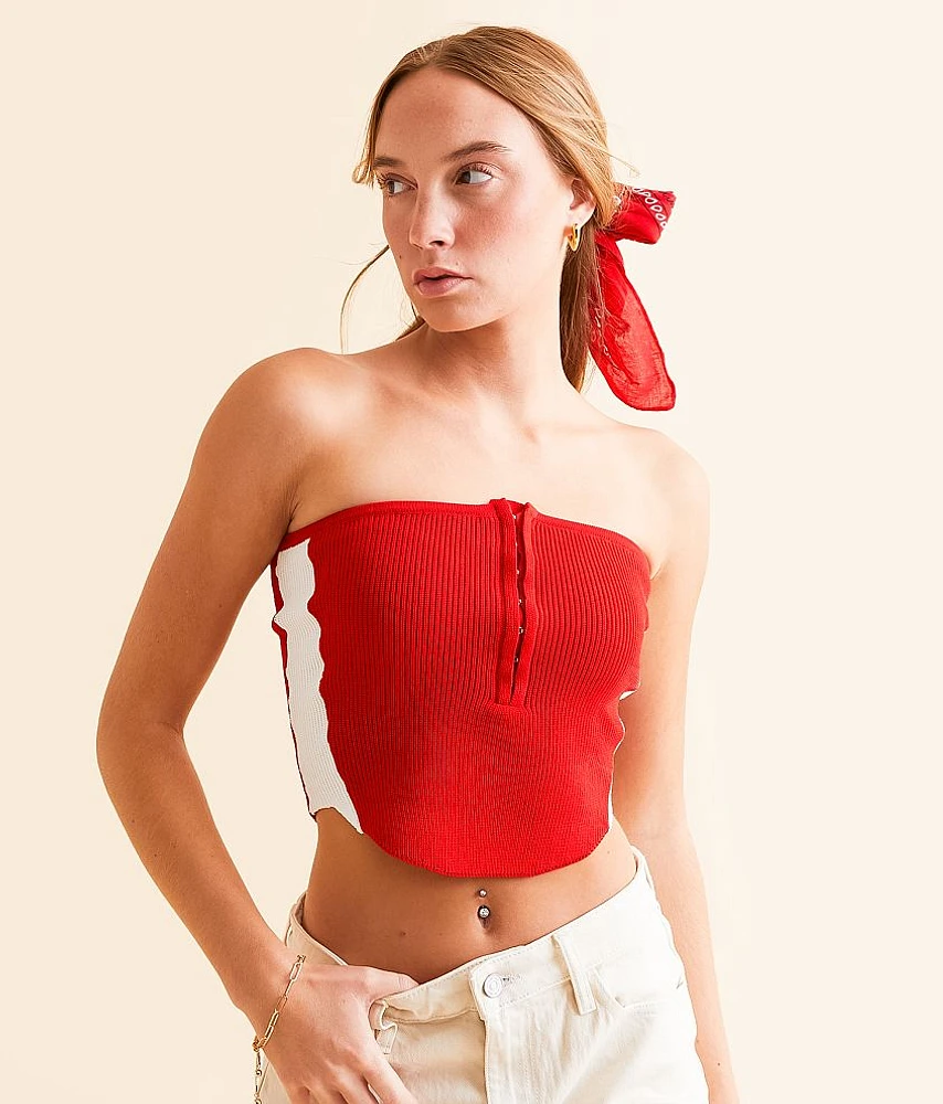 Varsity Striped Tube Top