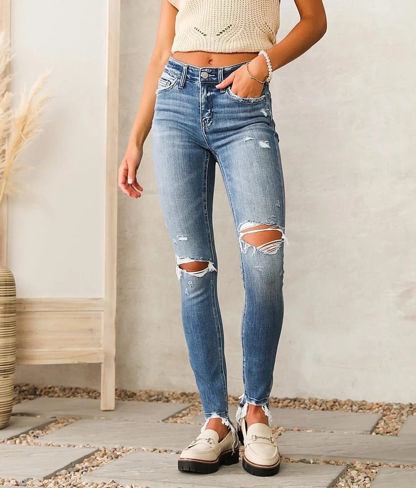 Mid-Rise Skinny Stretch Jean